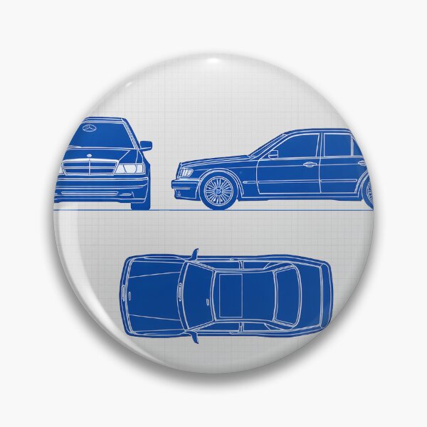 Item preview, Baby Benz Mercedes 190 E Classic Blue Print designed and sold by aliigal.