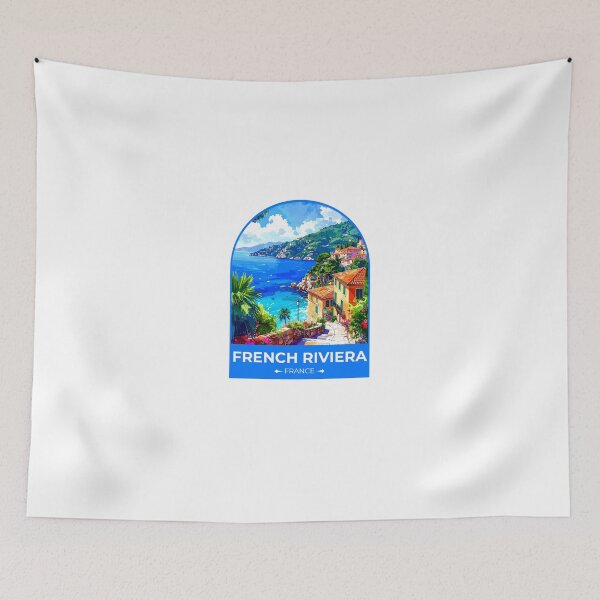 Item preview, French Riviera France Travel Sticker designed and sold by TulipaGraphics.