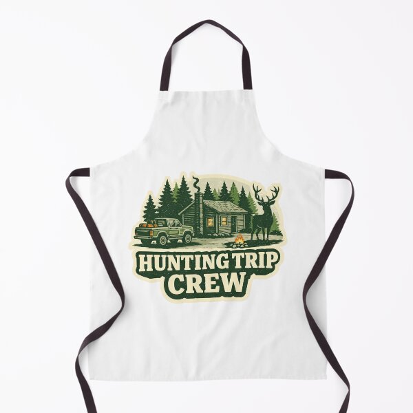 Item preview, Hunting Trip Crew Cabin Scene – Vintage Outdoor Camping & Hunting Design designed and sold by EastEndTownie.