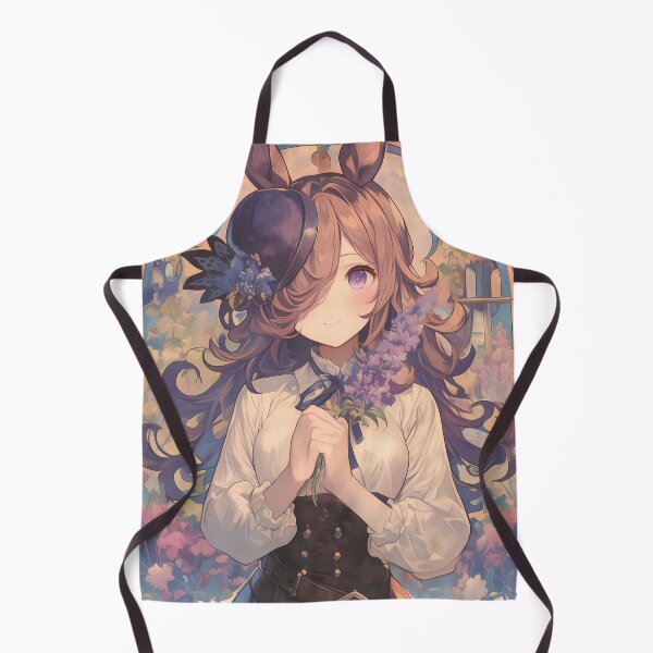 Item preview, Rice Shower Uma Musume Pastel Floral Stained Glass Portrait designed and sold by mildaclairmo.