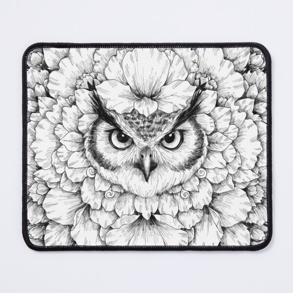Item preview, Floral Mandala Art owl – Intricate Flower Mandala Design designed and sold by Anime9122.