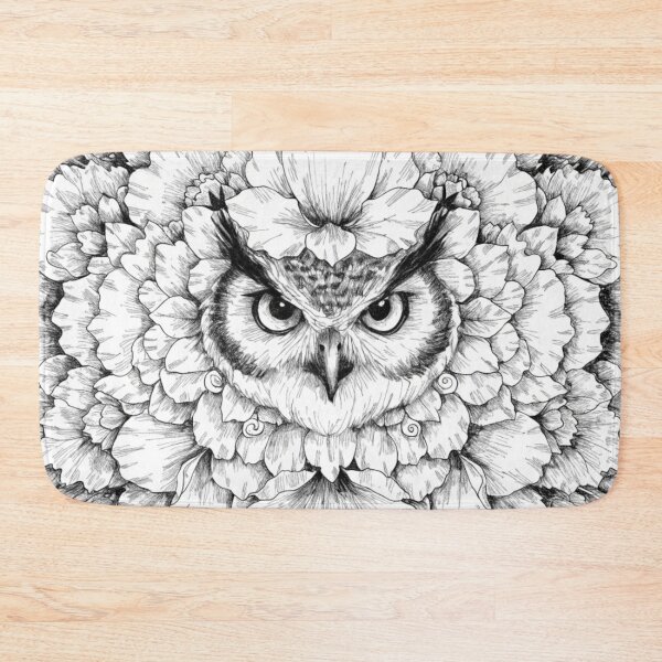 Item preview, Floral Mandala Art owl – Intricate Flower Mandala Design designed and sold by Anime9122.