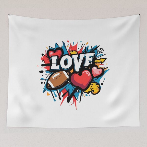 Item preview, Love football  designed and sold by JosueShop101.