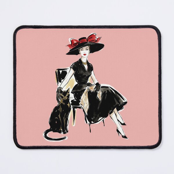 Item preview, A beautiful lady with a cat. designed and sold by Natalia-Vlad.