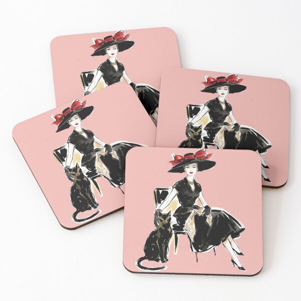 Item preview, A beautiful lady with a cat. designed and sold by Natalia-Vlad.