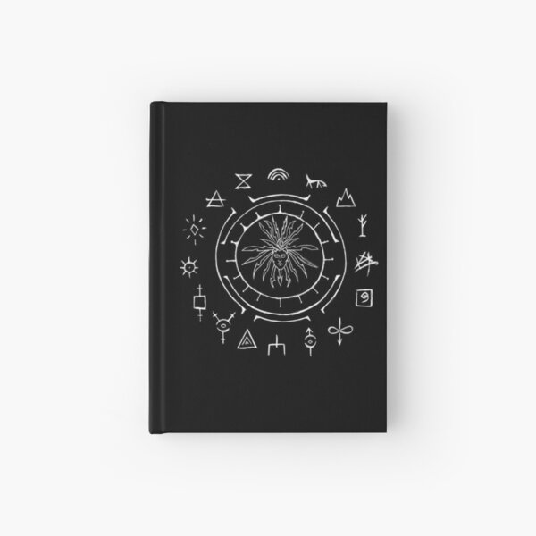 The Great Ring of Planes (White on Black) Hardcover Journal