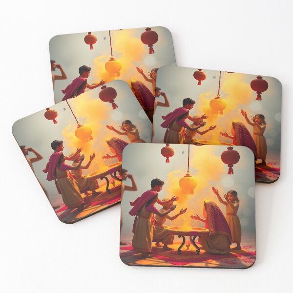 Item preview, Holika Dahan Ritual Sticker  designed and sold by Teewave-Ashish.