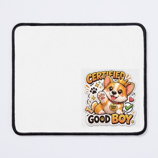 Item preview, Certified Good Boy – Funny Corgi Dog Sticker designed and sold by PavelskiArt.