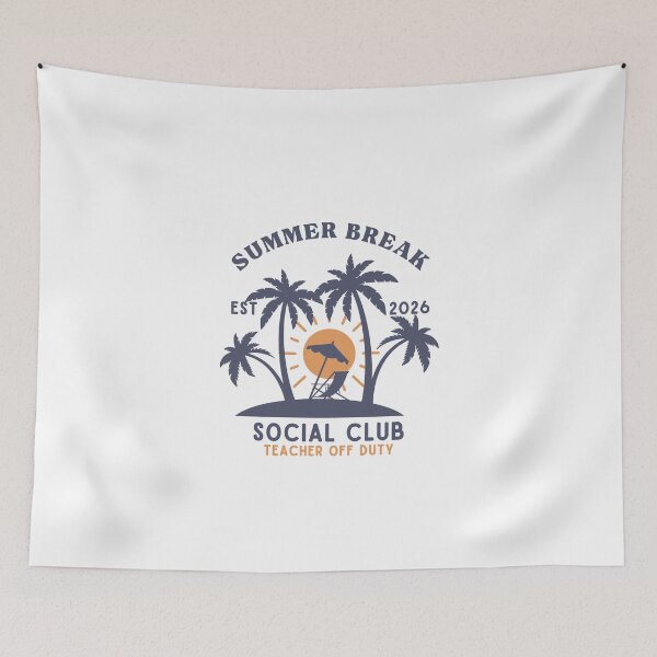 Item preview, Summer Break Est 2026 Social Club Teacher Off Duty designed and sold by LuveraxArt.