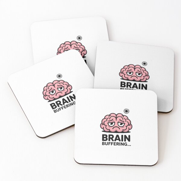Item preview, Brain Buffering Mental Fatigue - Minimalist Work Joke Decal designed and sold by Mr-wow.