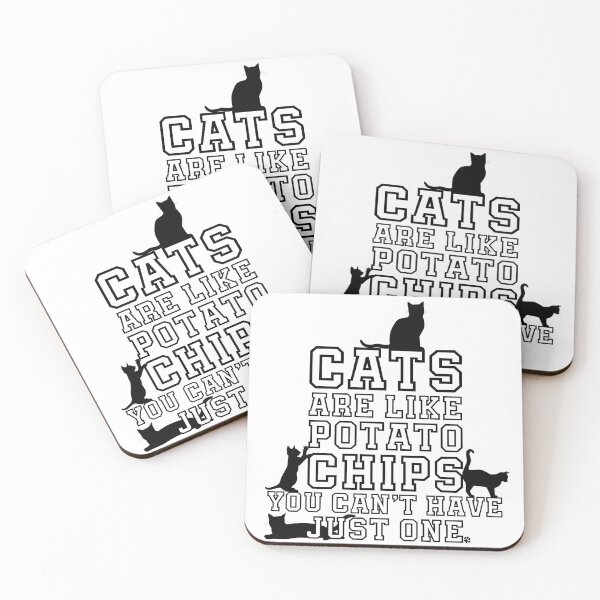 Item preview, Cats are like potato chips designed and sold by Sinatzeek's mini Shop.