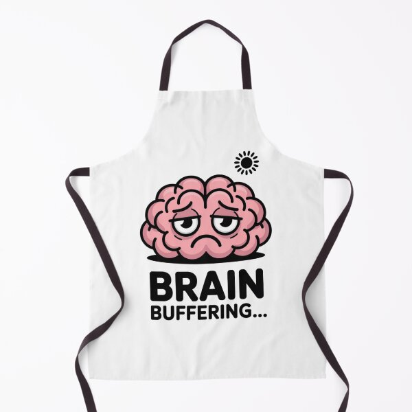 Item preview, Brain Buffering Mental Fatigue - Minimalist Work Joke Decal designed and sold by Mr-wow.