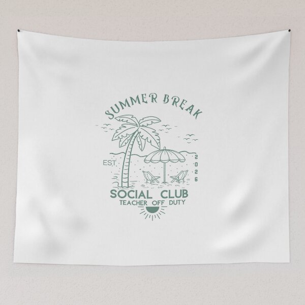 Item preview, Summer Break Est 2026 Social Club Teacher Off Duty designed and sold by LuveraxArt.
