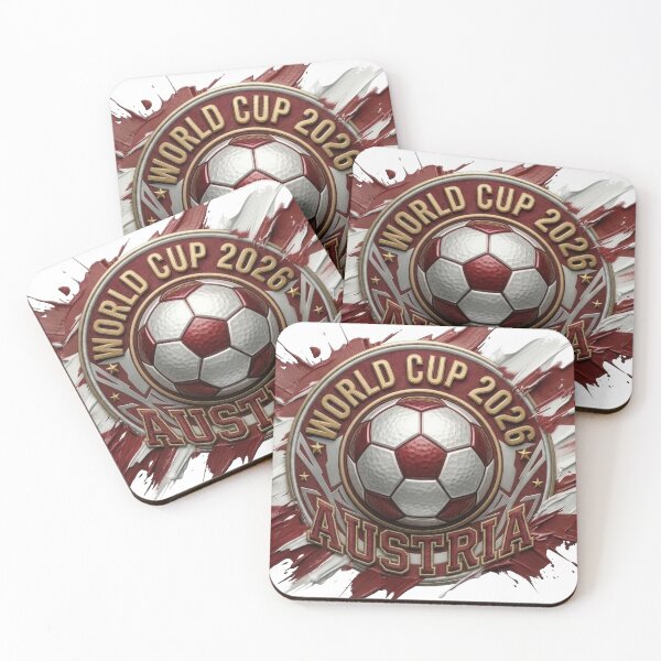 Item preview, World Cup 2026 Austria Soccer Ball Paint Splash  designed and sold by DigitalArtGhost.