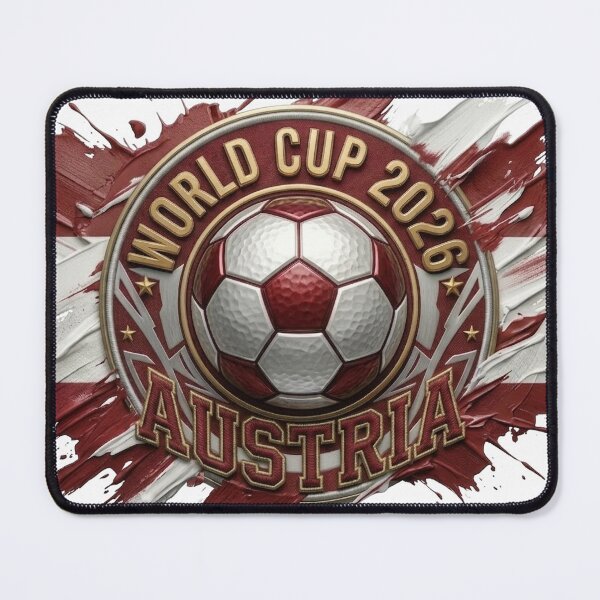 Item preview, World Cup 2026 Austria Soccer Ball Paint Splash designed and sold by DigitalArtGhost.