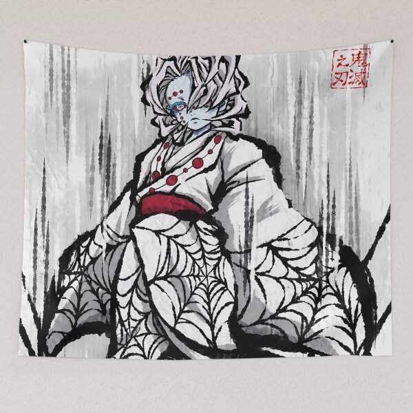 Item preview, Rui Demon Slayer Ink Wash Spider Throne designed and sold by mildaclairmo.