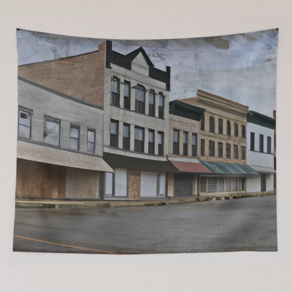 Item preview, My Hometown – Small Town Main Street Photo Art designed and sold by DiamondSkyShirt.