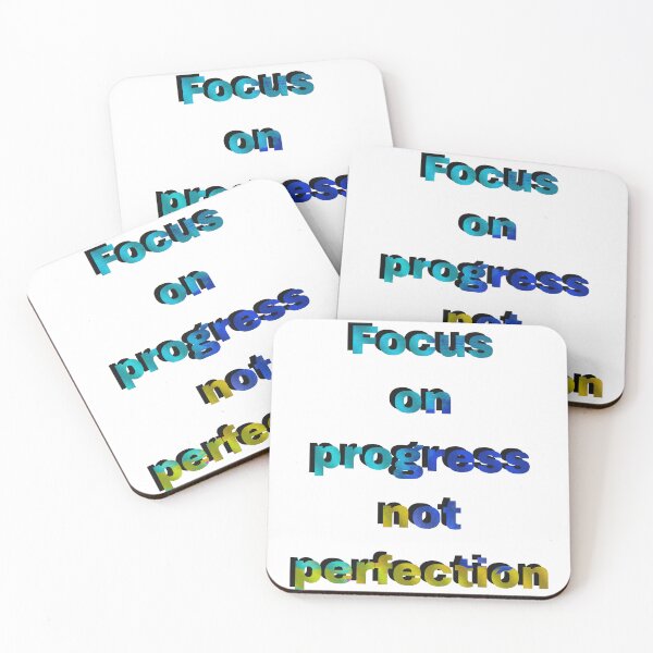 Item preview, Focus on progress not perfection designed and sold by ManikRaja.