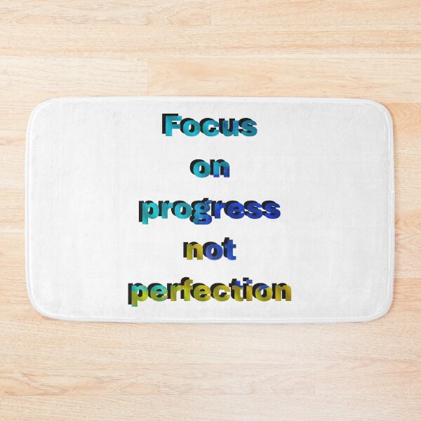 Item preview, Focus on progress not perfection designed and sold by ManikRaja.