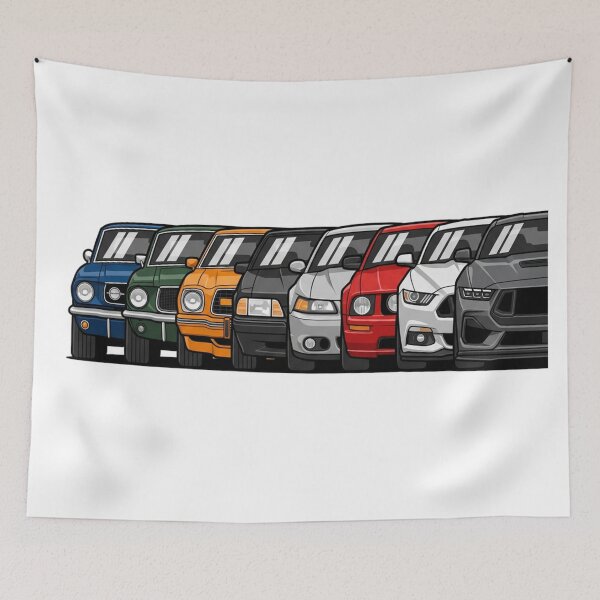 Item preview, Ford Mustang Evolution Lineup – American Muscle Car Generations designed and sold by GT Garage.