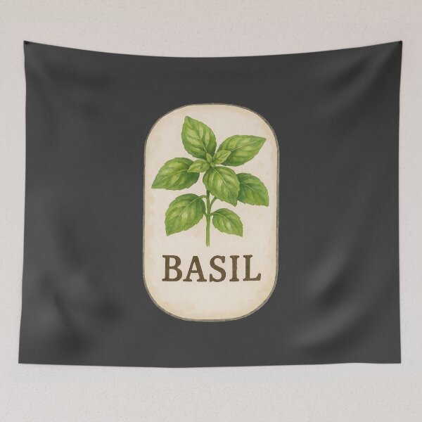 Item preview, Vintage Botanical Herb and Spice Prints: Basil designed and sold by PinUpPizzazz.