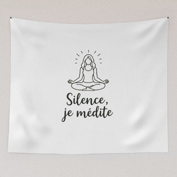 Item preview, Meditation – Silence I Meditate – Minimalist Zen designed and sold by Thethe-Shop.