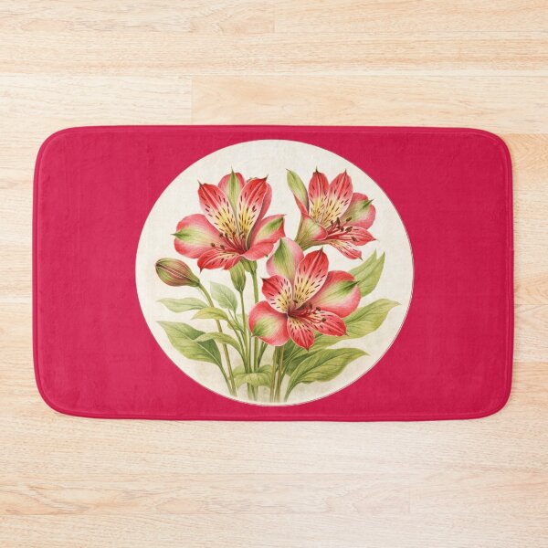 Item preview, Parrot Lily Brilliance – Alstroemeria Psittacina Circle Portrait designed and sold by TheJoyfulPen.