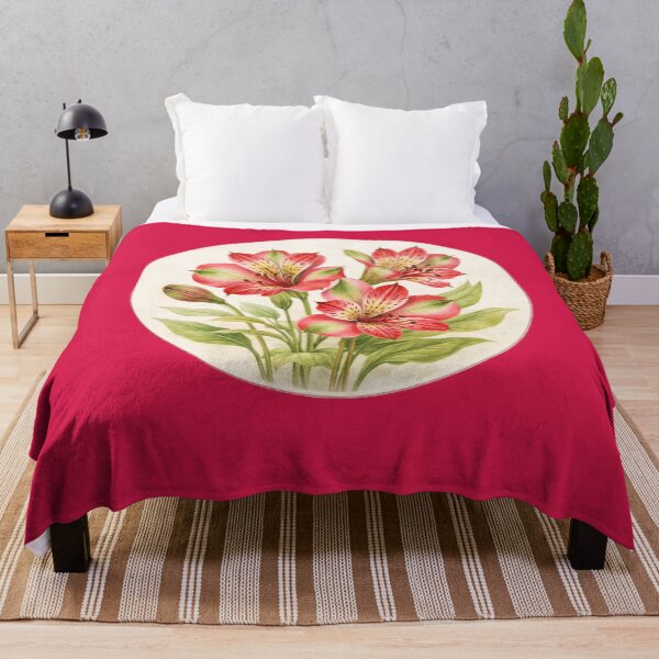 Item preview, Parrot Lily Brilliance – Alstroemeria Psittacina Circle Portrait designed and sold by TheJoyfulPen.