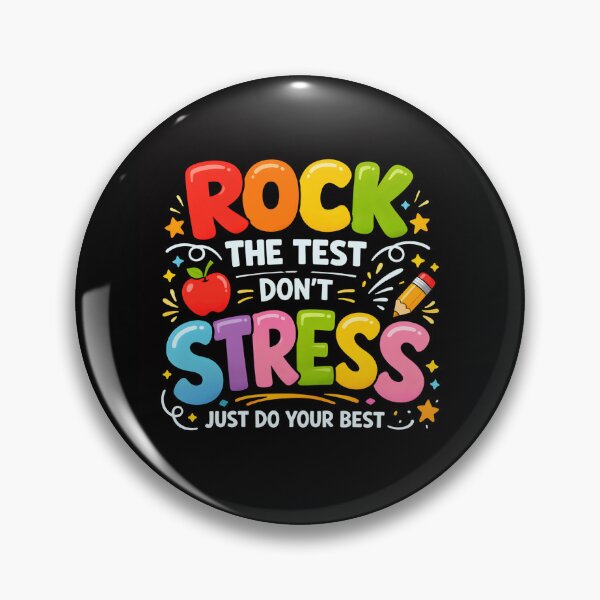Item preview, Rock The Test Don't Stress Just Do Your Best Teacher Design, teacher encouragement gift, classroom motivation graphic tee designed and sold by AsturShop.