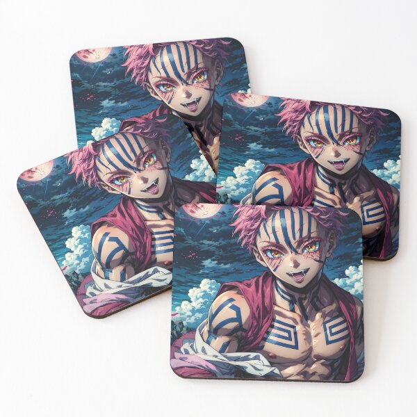 Item preview, Akaza Demon Slayer Moonlit Smile Fantasy designed and sold by mildaclairmo.
