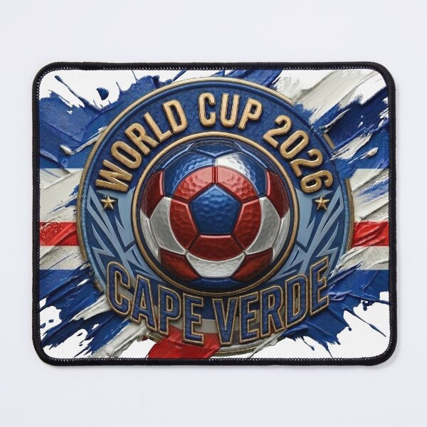 Item preview, World Cup 2026 Cape Verde Soccer Ball Paint Splash designed and sold by DigitalArtGhost.