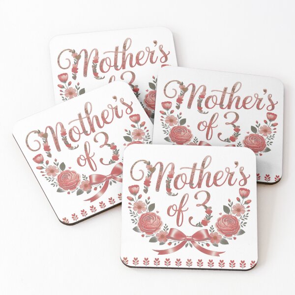 Item preview, Mom, Happy Mother's Day, Est 2026 Mother of 3 designed and sold by AddlPoolart.
