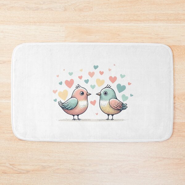 Item preview, Two Birds Fall in Love Dot designed and sold by kimballchoart.