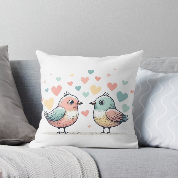 Item preview, Two Birds Fall in Love Dot designed and sold by kimballchoart.