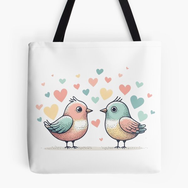 Item preview, Two Birds Fall in Love Dot designed and sold by kimballchoart.