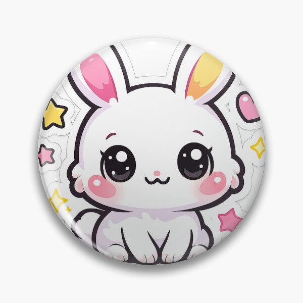 Item preview, Sticker Lapin Kawaii – Petit Lapin Mignon aux Yeux Brillants designed and sold by danti96.