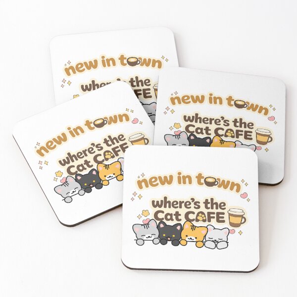 Item preview, New in Town Where’s the Cat Cafe? designed and sold by Taberland.