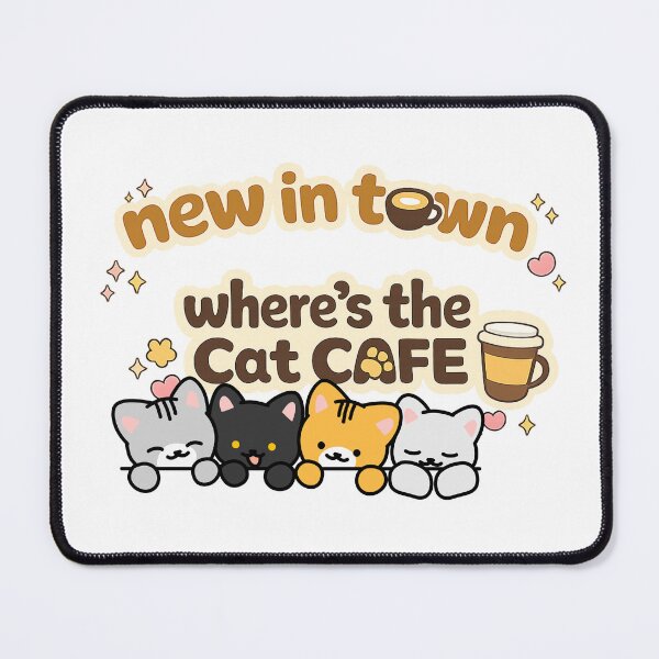 Item preview, New in Town Where’s the Cat Cafe? designed and sold by Taberland.