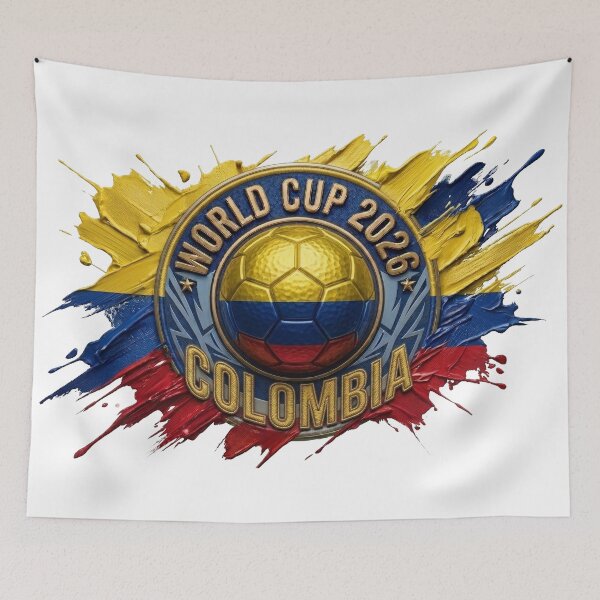 Item preview, World Cup 2026 Colombia Soccer Ball Paint Splash  designed and sold by DigitalArtGhost.