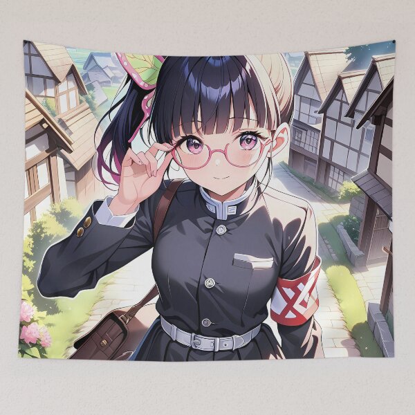 Item preview, Kanao Tsuyuri Demon Slayer School Uniform Village Look designed and sold by mildaclairmo.