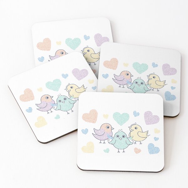 Item preview, Three Birds Love Dot designed and sold by kimballchoart.