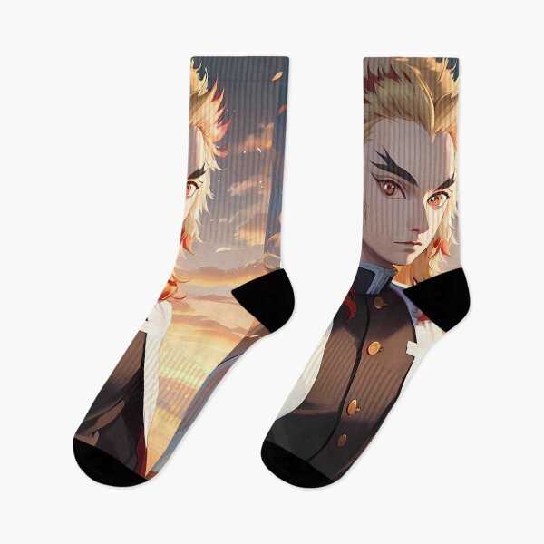 Item preview, Kyojuro Rengoku Demon Slayer Sunset Sky Portrait designed and sold by mildaclairmo.
