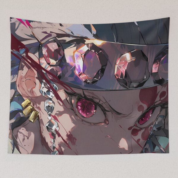 Item preview, Tengen Uzui Demon Slayer Flashy Pink Eyes Close Up designed and sold by mildaclairmo.