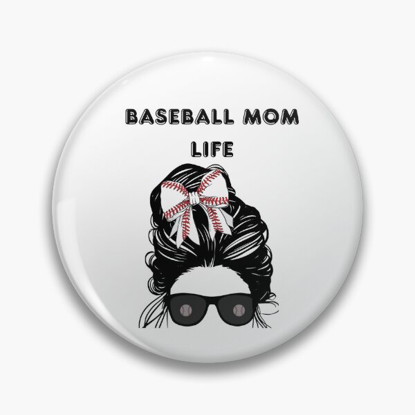 Item preview, Baseball Mom life: messy bun designed and sold by Tired Baseball Mom .