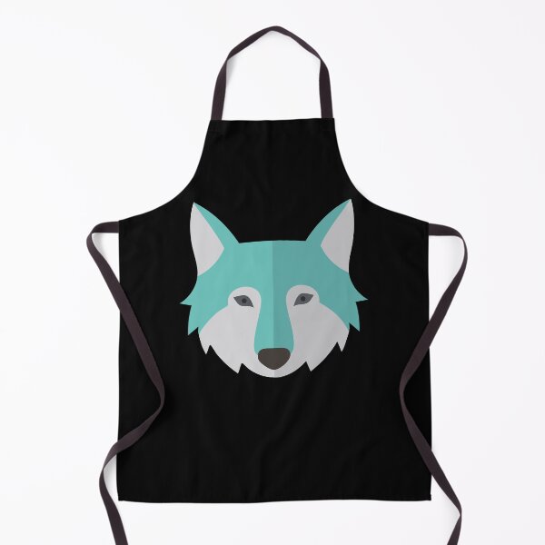 Item preview, Aqua wolf face designed and sold by jazzydevil.
