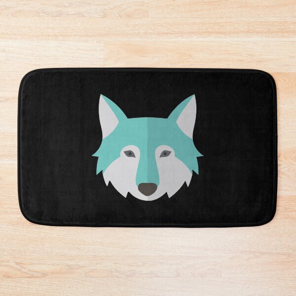 Item preview, Aqua wolf face designed and sold by jazzydevil.