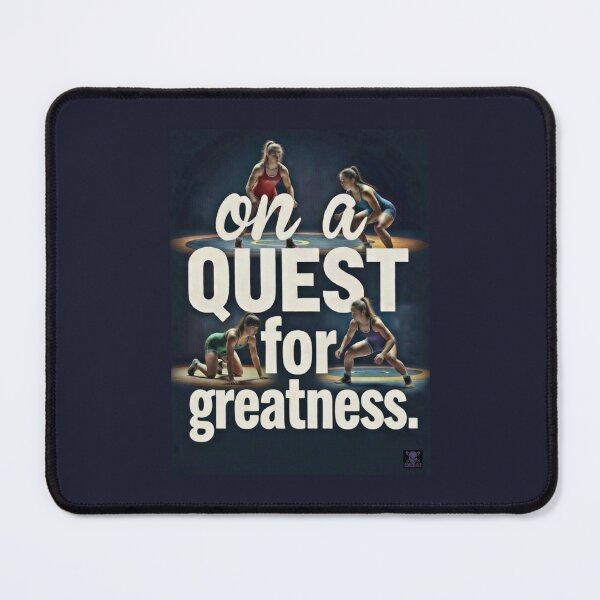 Item preview, On a Quest for Greatness - Girls Wrestling Art designed and sold by Coach-Riz.