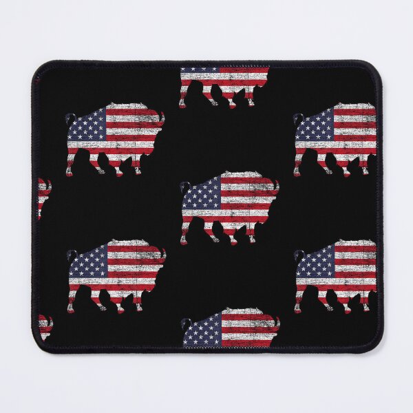 Item preview, USA Flag Wildlife Animal Patriotic American Bison Buffalo Women Kids Men designed and sold by Goleon12.