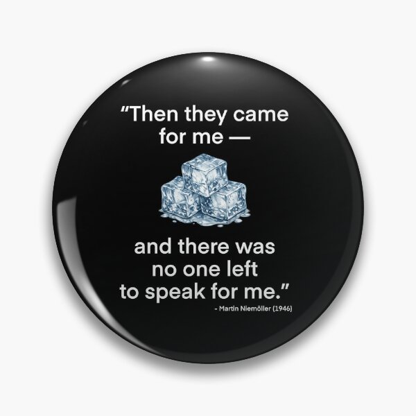 Item preview, Then They Came For Me – Martin Niemöller Quote (1946) designed and sold by PRIDE w/ VOLUME.