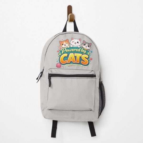 Item preview, Humor Cat – Powered by Cats – Minimalist Design designed and sold by Thethe-Shop.